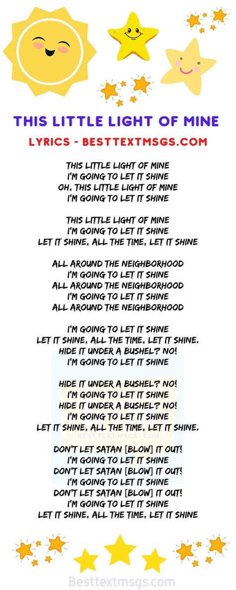 light   lyrics   lyrics children songs