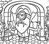 Monster House Coloring Pages Getdrawings Drawing sketch template