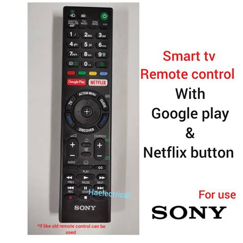 sony bravia smart led lcd tv remote control  google play netflix button shopee malaysia