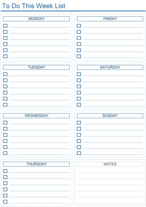 printable daily   list sheet