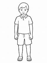 Boy Clipart Body Drawing Standing Line Primary Simple Clip Brother Brothers Lds Little Girl Cliparts Shorts Library Paintingvalley Drawings Webstockreview sketch template