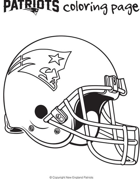 england patriots helmet coloring page football coloring pages