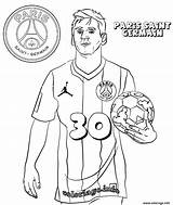 Psg Messi Germain Lionel Imprimé sketch template