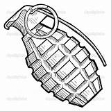 Grenade Tattoo Clipart Hand Gun Sketch Drawing Grenades Vector Tattoos Google Illustration Military Weapons Search Doodle Designs Cliparts Royalty Shrapnel sketch template
