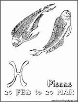 Pisces Pages Horoscopes sketch template