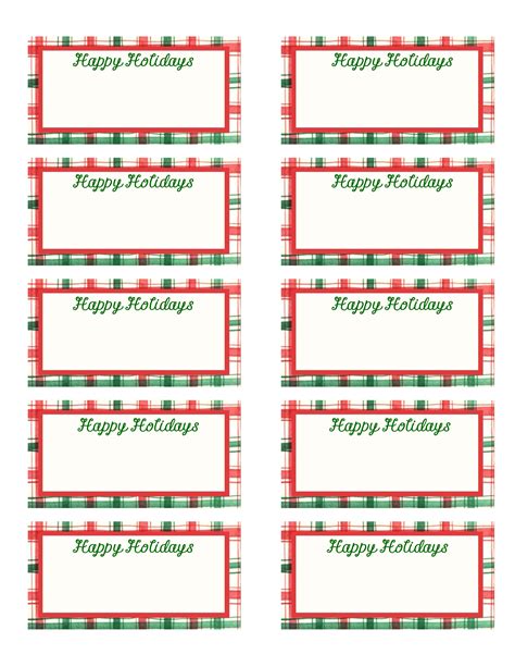 printable christmas gift tags templates     printablee