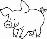 Pig Coloring Pages Simple Drawing Pigs Cartoon Easy Fern Draw Bad Kids Template Color Piggies Wilbur Printable Sheets Alpha Getcolorings sketch template