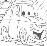 Luigi Cars Pages Mcqueen Coloring Disney Garage sketch template