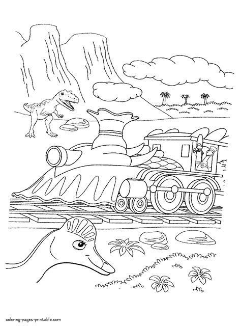 dinosaur train coloring coloring pages printablecom