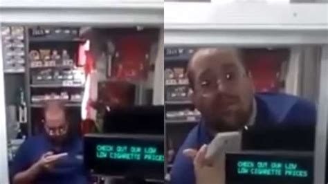 walmart employee caught wanking behind the till refuses to