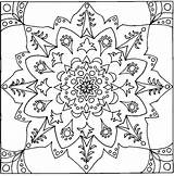Coloring Pages Adults Procoloring Mandala sketch template
