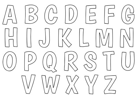 large printable letter stencils collection  downloads