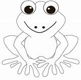 Sapos Lily Frogs Outline sketch template