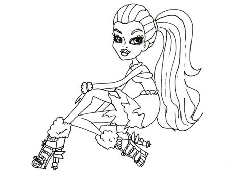 printable monster high coloring pages everfreecoloringcom