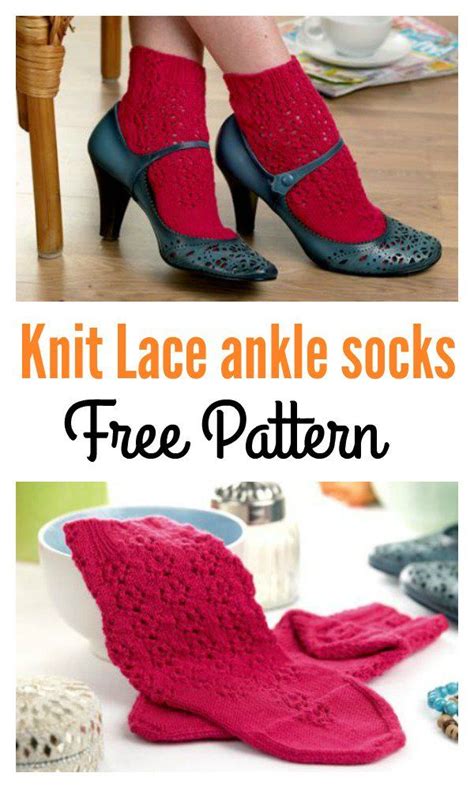 Free Knit Ankle Sock Patterns Ankle Socks Lace Ankle