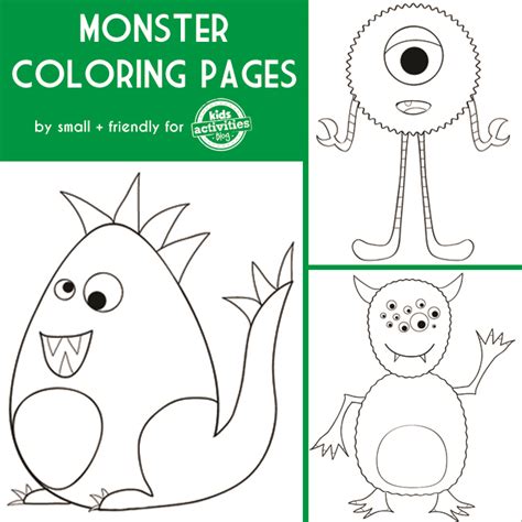 monster coloring   designlooter