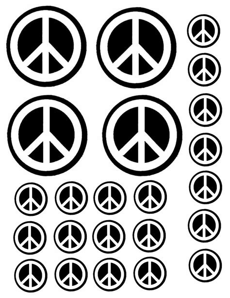 images  peace sign template  printable peace sign