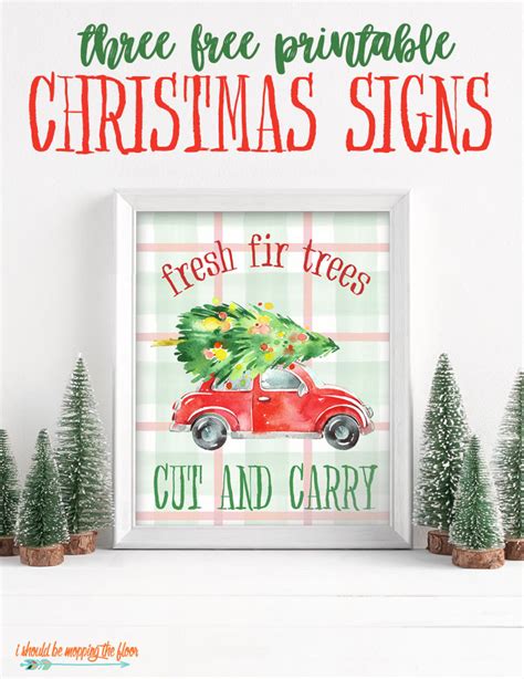 printable christmas signs    mopping  floor