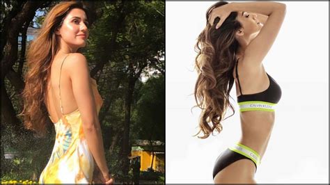 disha patani with her sexy look in neon green lingerie once again sets