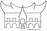 Coloring Gadang Pages House Traditional Gambar Colouring Doghousemusic Sketsa sketch template