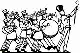 Band Coloring Marching Pages Getcolorings Printable sketch template