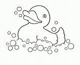 Coloring Rubber Ducky Popular sketch template