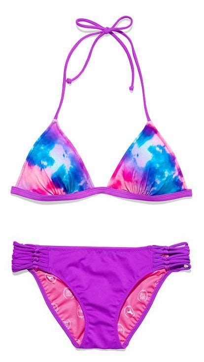 vs pink bathing suit purple pink turquoise bikini babes hot