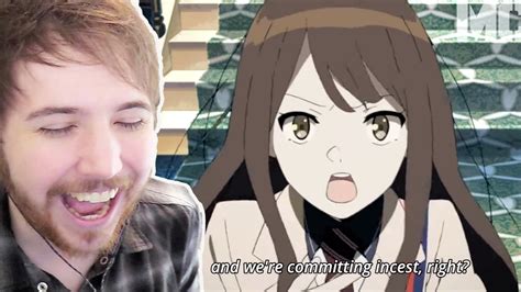 we re committing incest right noble reacts to anime cracks youtube