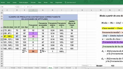 Medidas De Tendencia Central Y Posición Para Datos Agrupados Youtube