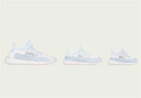 adidas yeezy boost   cloud white releases  week  full family sizing kicksonfirecom