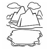 Coloring Glacier Iceberg Pages Crayola Designlooter 281px 65kb sketch template