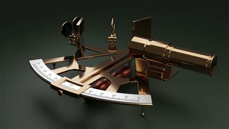 nautical sextant 3d cgtrader