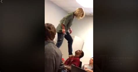 oh no this white teacher did not put her foot on a black