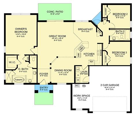 house plans single level image