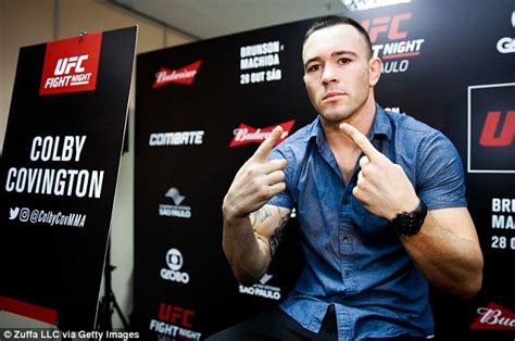 colby covington tweets about rival s girlfriend and incest daily mail online