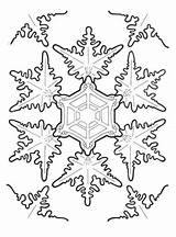 Coloring Snowflake Snowflakes Pages Printable Christmas Kids Fractal Amazing Frozen Bestcoloringpagesforkids Color Dover sketch template