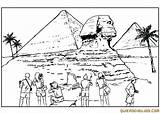 Egipto Colorear Sphinx Egitto Esfinge Kleurplaat Disegno Pyramiden Piramiden Egypte Malvorlage Piramide Egipcio Egipcias Piramides Egito Kleurplaten Schoolplaten Antigo Guiza sketch template