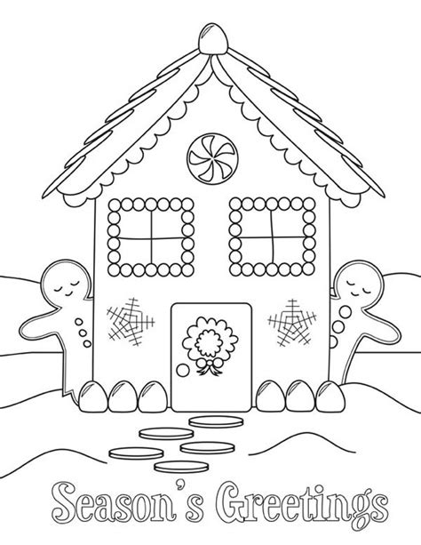 gingerbread house   gingerbread man coloring page netart