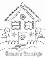 Coloring Gingerbread House Pages Printable Kids Christmas Man Color Print Two Template Cookies Colouring Houses Sheets Holiday Bestcoloringpagesforkids Snowflake Adult sketch template