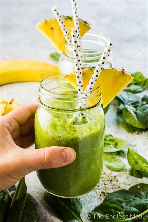 green breakfast smoothie  endless meal