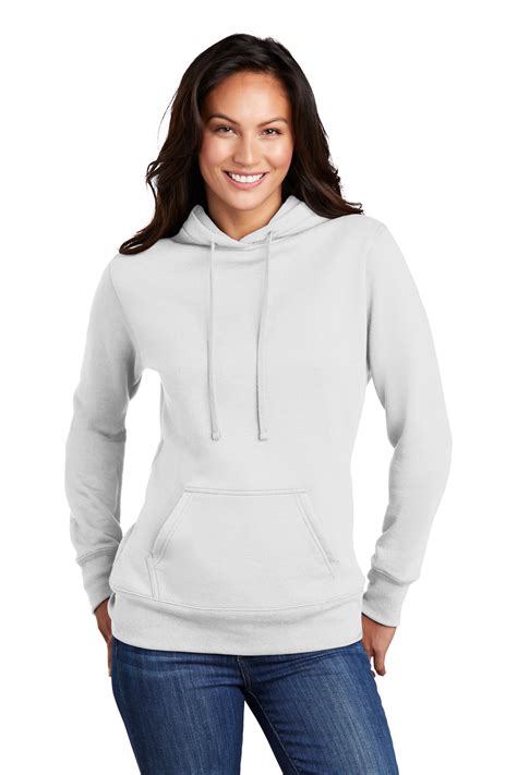 port company embroidered womens core fleece pullover hooded sweatshirt sweatshirts