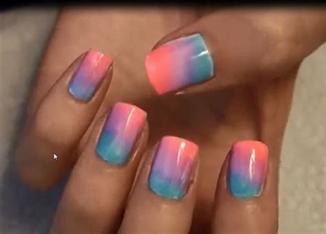 Ombre Nails Art At Home Easiest And Pretty
