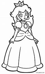 Coloring Pages Mario Daisy Super Peach Princess Colouring Kids Comments sketch template