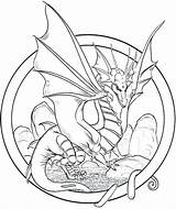 Dragons Drachen Colouring Breathing Dover Getcolorings Publications Erwachsene Fantastical Getdrawings Ausmalen Slitherwing Coloringareas Tattoo Doverpublications sketch template