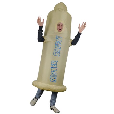 inflatable condom costume valentines adult novelty present