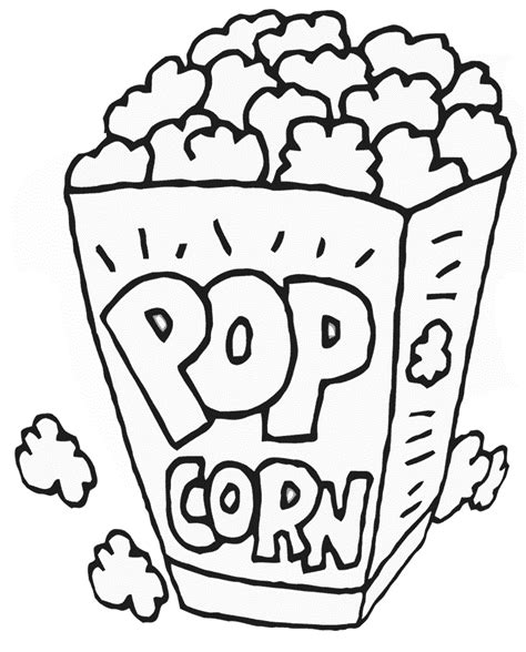 popcorn ausmalbild