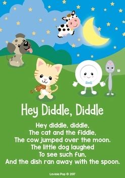 hey diddle diddle nursery rhyme worksheets  activities  lavinia pop