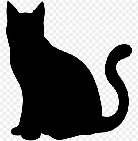 hd png cat silhouette png transparent  clear