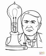 Edison Thomas Coloring Pages History Printable Usa Printables Alva People Famous Clipart Grade Newton Americans Drawing Jefferson Isaac Light Sheets sketch template