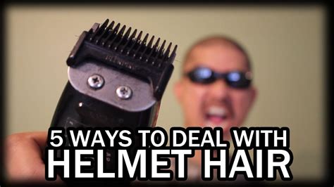 helmet hair  ways  prevent avoid  deal   youtube